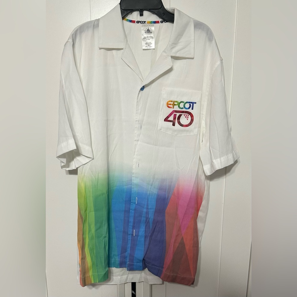 Epcot 40th Anniversary Men's Multicolor Shirt